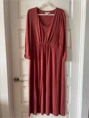 Coldwater Creek sunset orange dress | Size: L